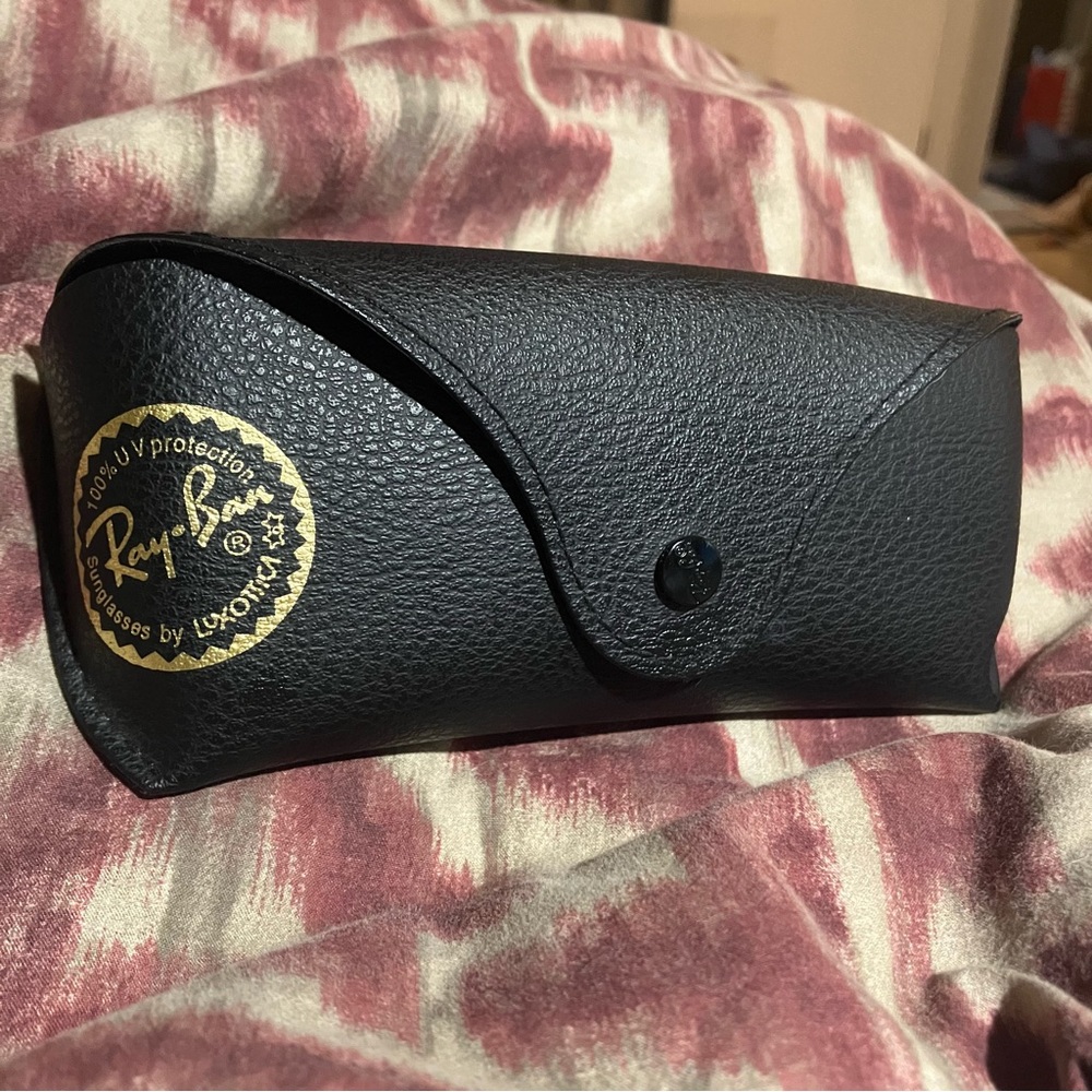 Ray-Ban Black Leather Sunglasses Case